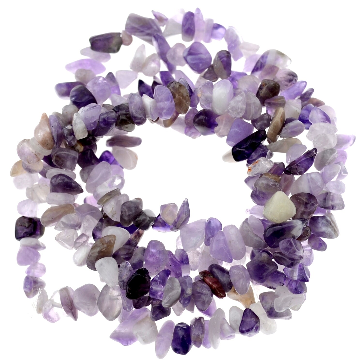 Amethyst splitter / Strang ca. 90cm  / mehr als 200 Steinchen