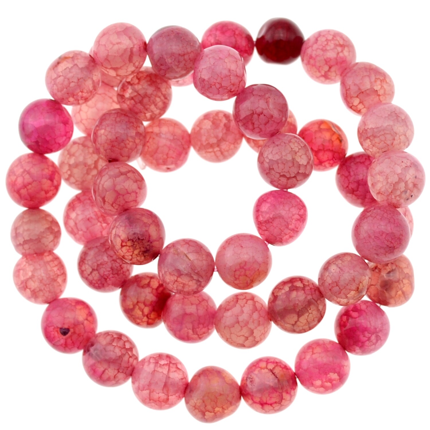 Achat rose gefärbt 8 mm/ Strang ca. 40cm ( 48 Perlen)