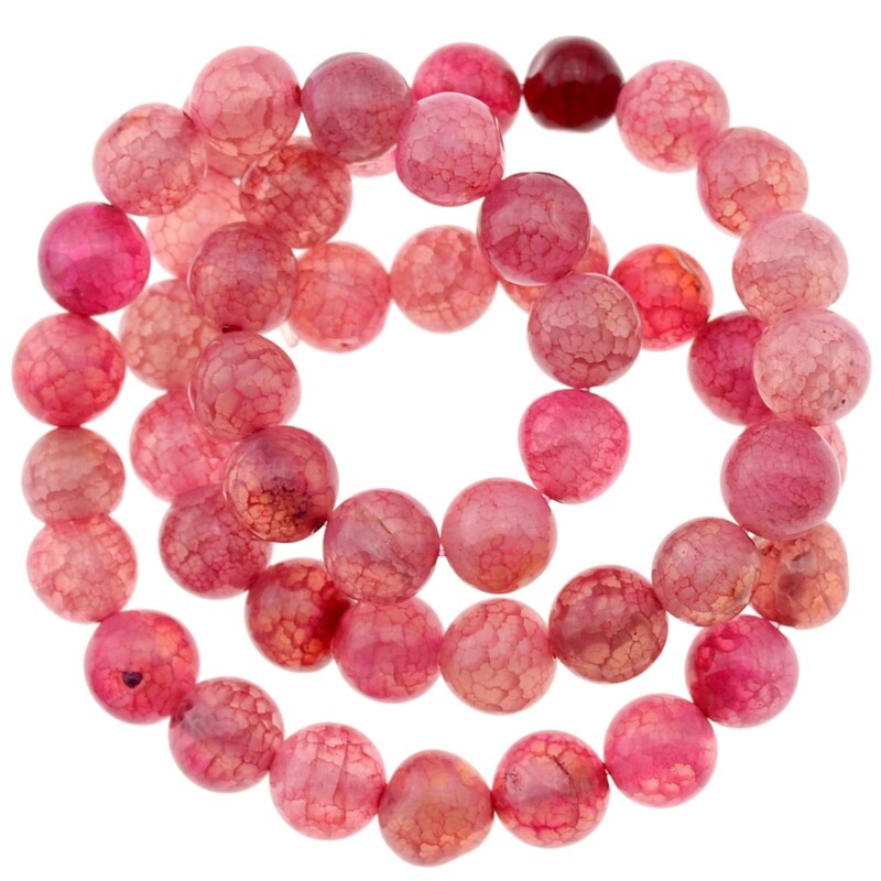 Achat rose gefärbt 8 mm/ Strang ca. 40cm ( 48 Perlen)