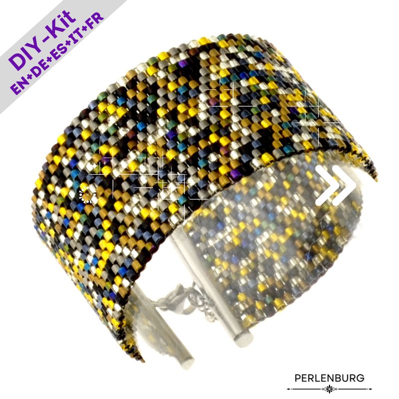 7. Kit mit Perlen, Anleitung und Zubehör / Schmuck selber machen / Armband + Ring