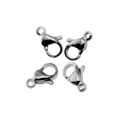 6x Karabinerverschluss 9mm Edelstahl vergoldet 6x Karabinerverschluss 9mm Edelstahl vergoldet