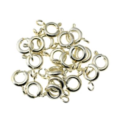 16x Federring 6mm , versilbert 16x Federring 6mm , versilbert
