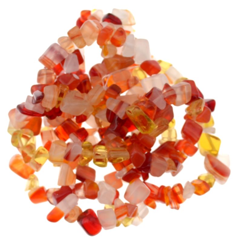 Natürliche Karneol-Chips, 3 x 10 mm, ca. 200-220 Stück