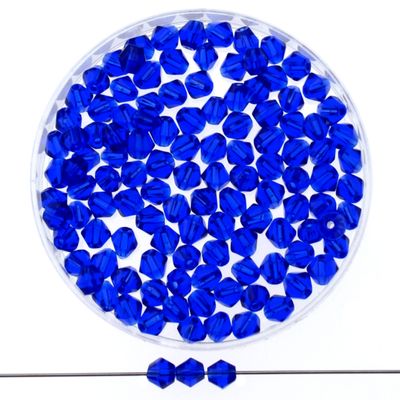 Feuerpolierte Glasperlen – Königsblau, 3 mm | 80 Stück Feuerpolierte Glasperlen – Königsblau, 3 mm | 80 Stück