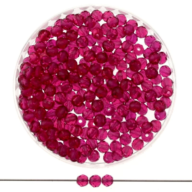 Feuerpolierte Glasperlen Fuchsia 3mm – 40 Stück | DIY Schmuckperlen kaufen Feuerpolierte Glasperlen Fuchsia 3mm – 40 Stück | DIY Schmuckperlen kaufen