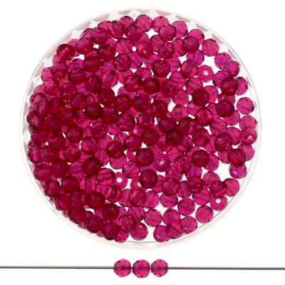 Feuerpolierte Glasperlen Fuchsia 3mm – 40 Stück | DIY Schmuckperlen kaufen Feuerpolierte Glasperlen Fuchsia 3mm – 40 Stück | DIY Schmuckperlen kaufen