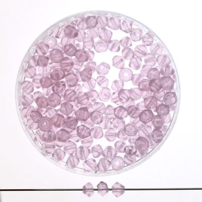 Facettierte Glasperlen – Rosé, 3 mm (80 Stück) Facettierte Glasperlen 3 mm in Marmoriert Rosé, 80 Stück – ideal für Armband selber machen und Schmuckdesigns mit Herz -