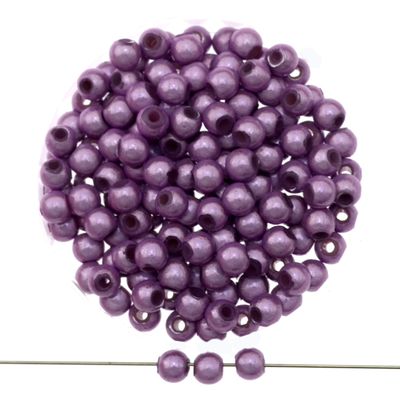 Violette Miracle Beads 4mm mit 3D-Illuminationseffekt, 40 Stück für DIY-Schmuckdesign