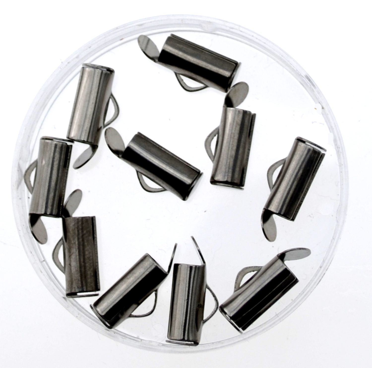 Edelstahl-Endstücke 8 mm für Armbänder – 2 Stück | Perlenburg