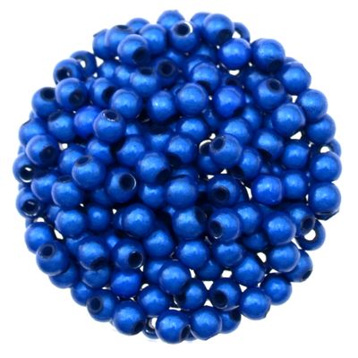 Leuchtend blaue Miracle Beads 4 mm mit 3D-Effekt, 40 Stück – perfekt zum Schmuck basteln und für kreative DIY-Ideen