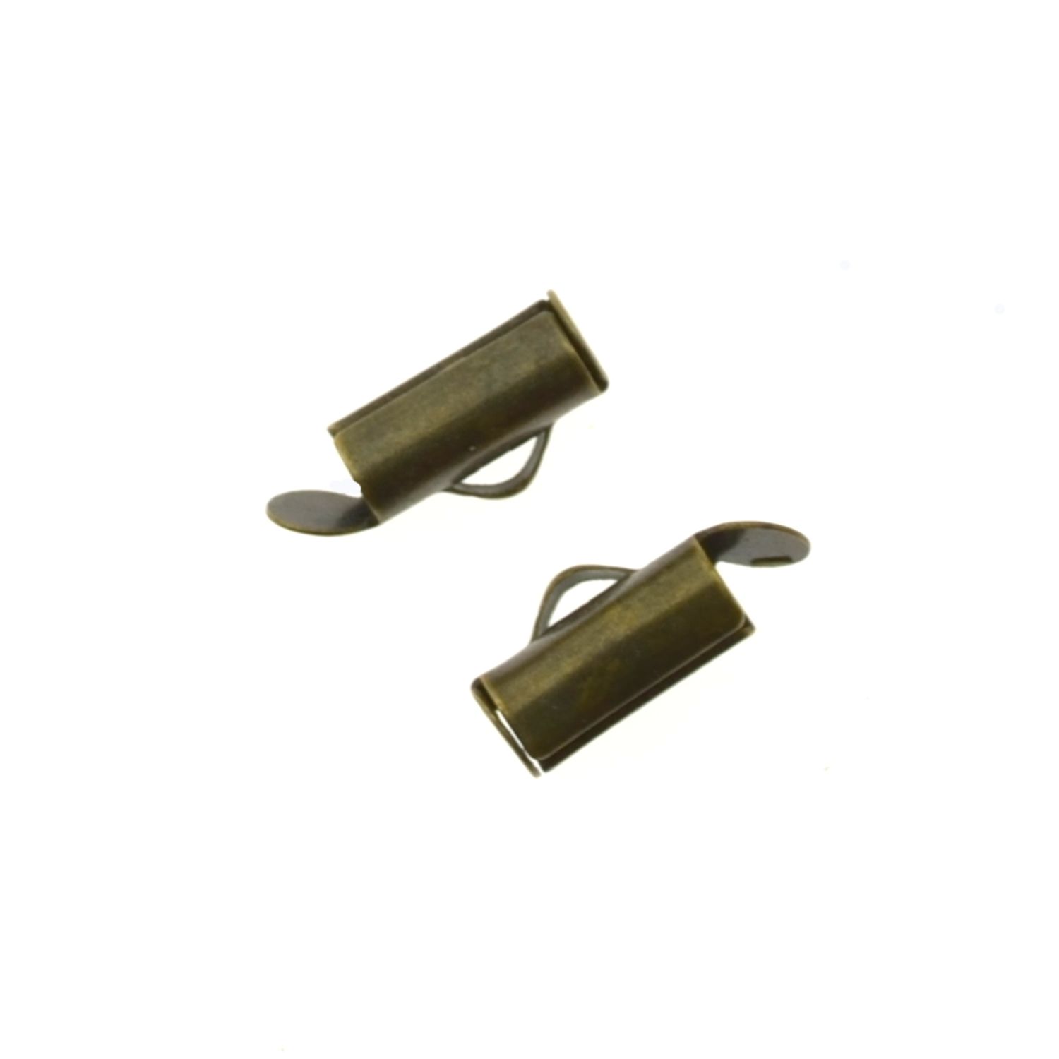 Schieber-Endkappen Antikbronze 5,5 × 10 × 4 mm (2 Stück)