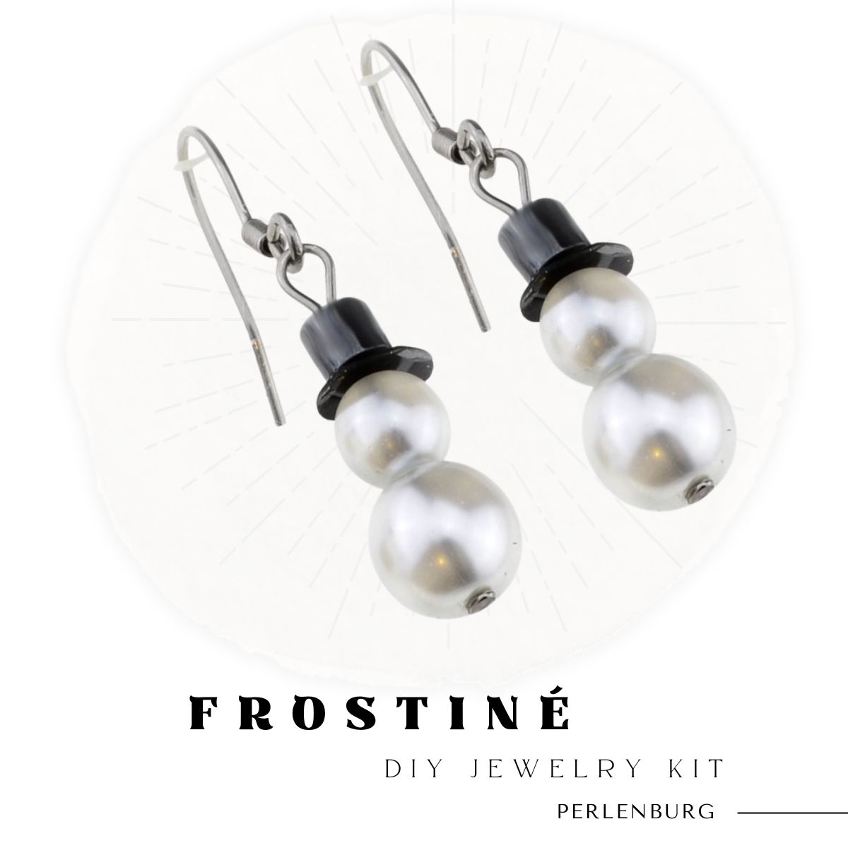 45. DIY-Schmuckset „Frostiné“ – Schneemann Ohrringe basteln