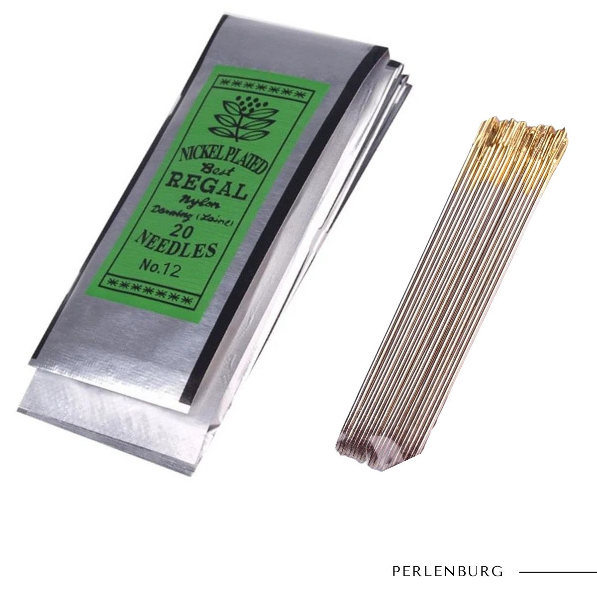 20x Perlnadel Japan mit Goldohr Nr. 12 20x Perlnadel Japan mit Goldohr Nr. 12