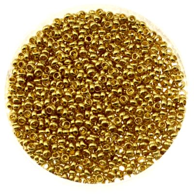 Quetschperlen rund – Edelstahl goldfarben, 2 mm (20 Stück) Quetschperlen rund – Edelstahl goldfarben, 2 mm (20 Stück)