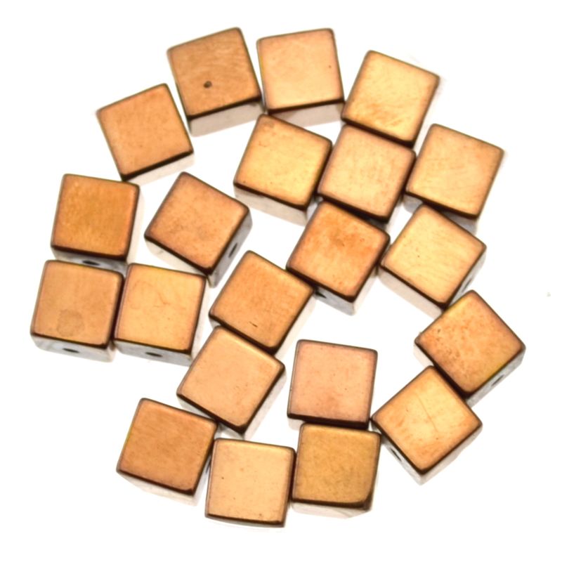 Hämatit-Würfelperlen 6 mm – 10 Stück | Perlen für modernen DIY-Schmuck Hämatit-Würfelperlen 6 mm – 10 Stück | Perlen für modernen DIY-Schmuck