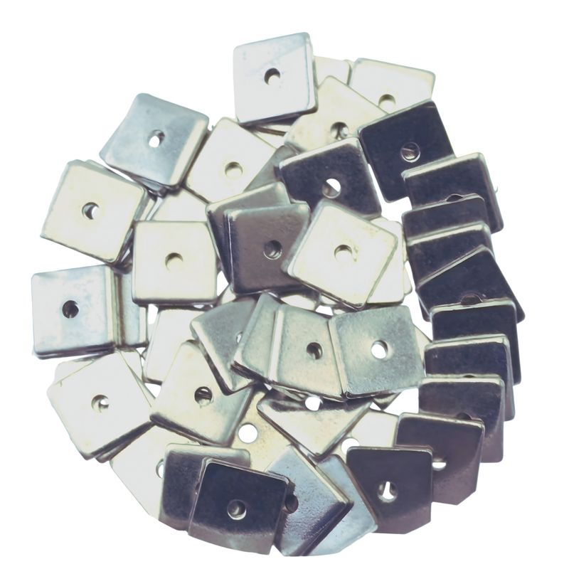 Zwischenteile Edelstahl Quadrat 6 mm – 6 Stück | Schmuck basteln mit Stil
