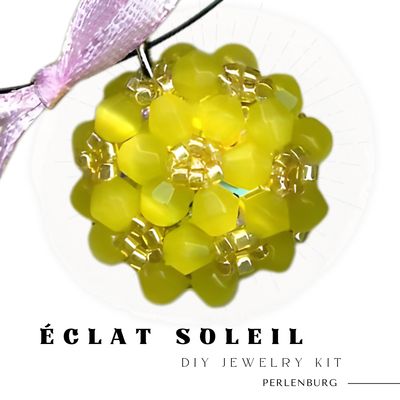 110. DIY-Schmuckset „Éclat Soleil“ – Anhänger mit gelben Perlen & Anleitung 110. DIY-Schmuckset „Éclat Soleil“ – Anhänger mit gelben Perlen & Anleitung
