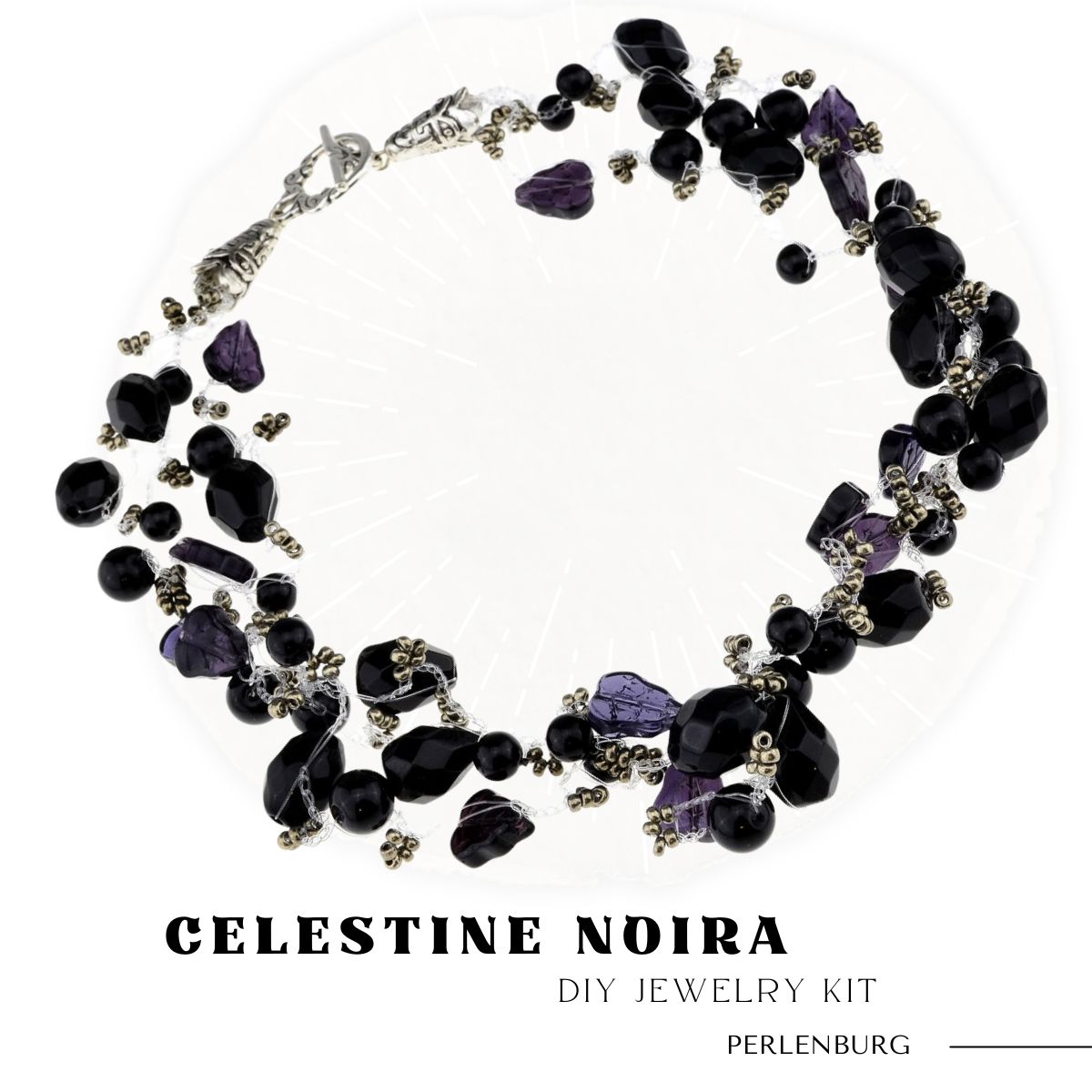 DIY-Schmuckset „Celestine Noira“ – Kit mit Perlen, Anleitung & Zubehör DIY-Schmuckset „Celestine Noira“ – Kit mit Perlen, Anleitung & Zubehör