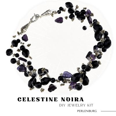 DIY-Schmuckset „Celestine Noira“ – Kit mit Perlen, Anleitung & Zubehör DIY-Schmuckset „Celestine Noira“ – Kit mit Perlen, Anleitung & Zubehör