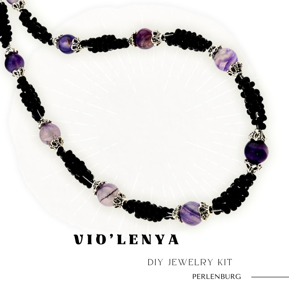 Schmuckherstellungs Set 70/ Perlenkette selber machen DIY Kit mit Perlen, Anleitung und Zubehör