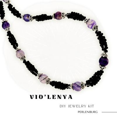 Schmuckherstellungs Set 70/ Perlenkette selber machen DIY Kit mit Perlen, Anleitung und Zubehör