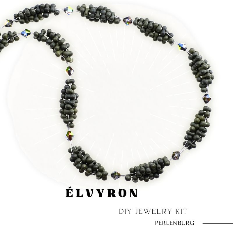 Schmuckherstellungs Set 70/ Perlenkette selber machen DIY Kit mit Perlen, Anleitung und Zubehör