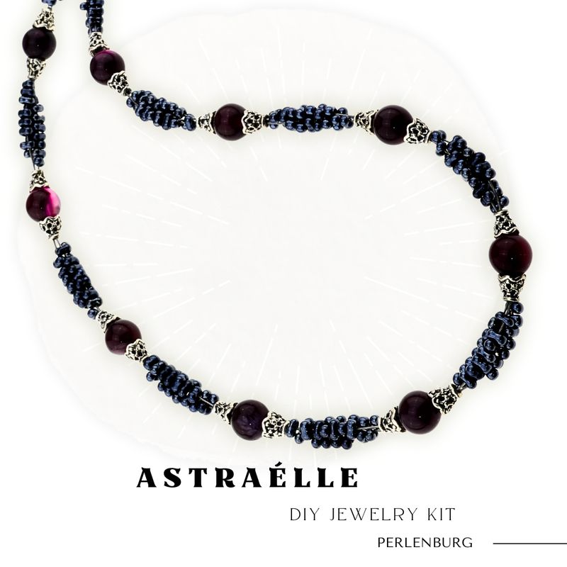 DIY-Schmuckset „Astraélle“ – Kette mit Perlen & Anleitung