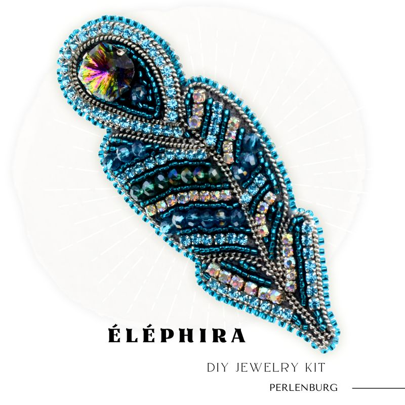 Schmuckherstellungs Set 908 / Brosche selber sticken DIY Kit mit Perlen + Anleitung + Zubehör Schmuckherstellungs Set 908 / Brosche selber sticken DIY Kit mit Perlen + Anleitung + Zubehör