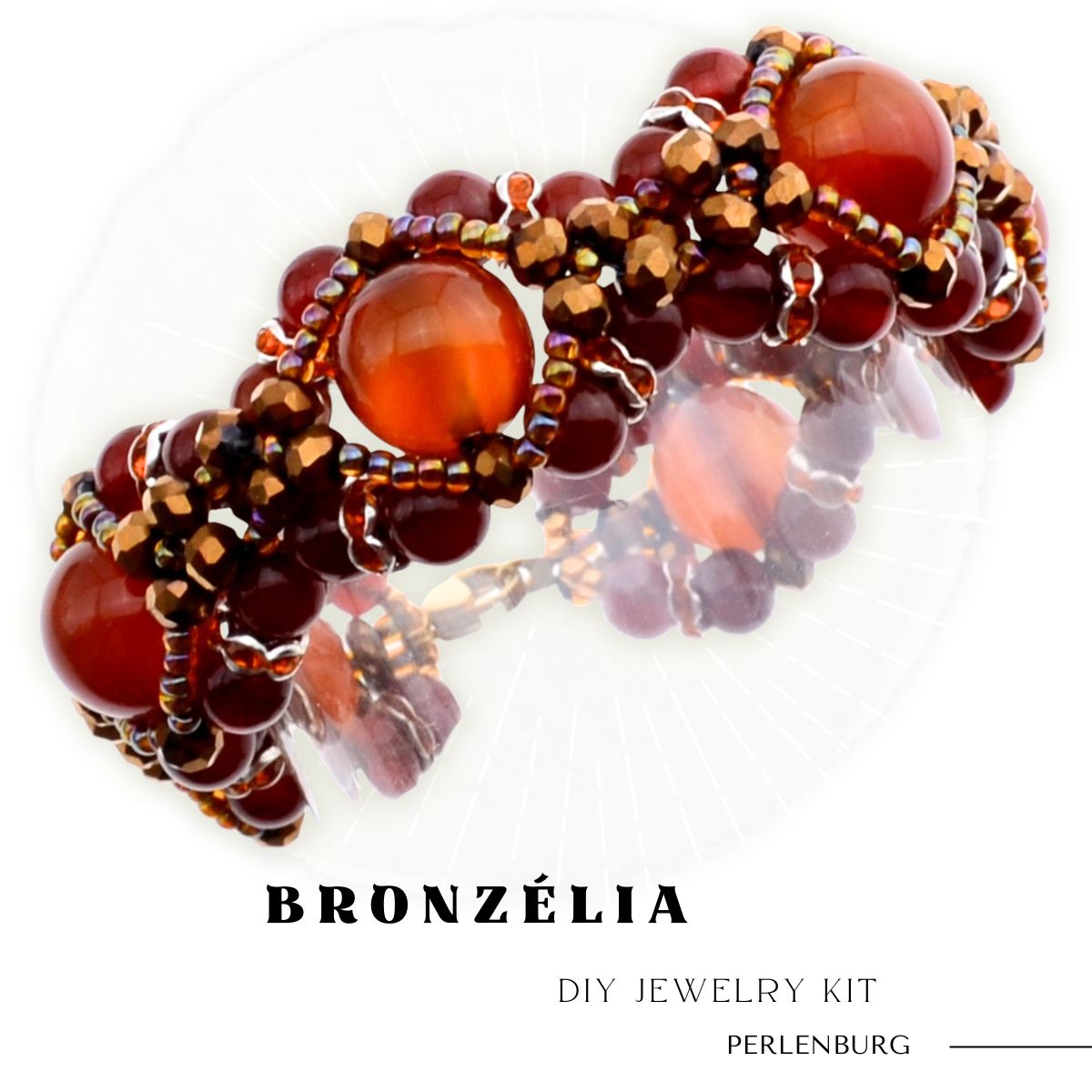 Schmuckherstellungs Set 504/ Perlenarmband selber machen DIY Kit mit Perlen + Anleitung + Zubehör