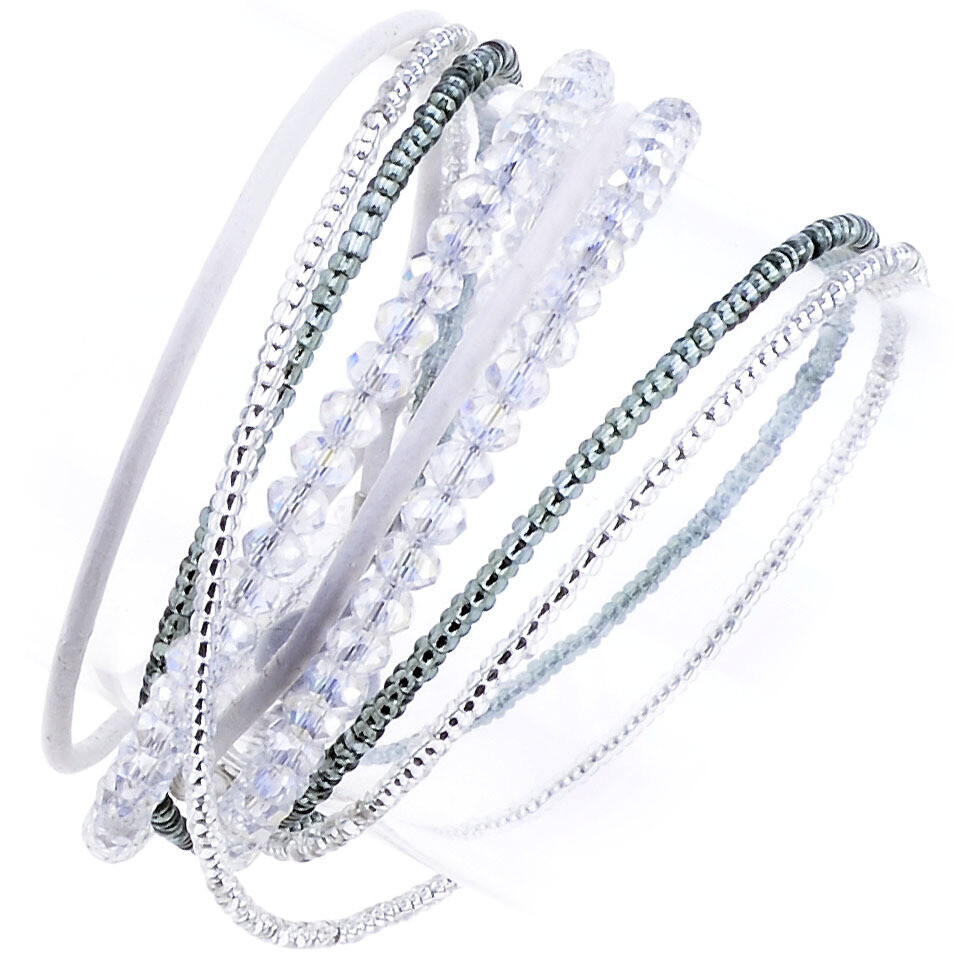 Schmuckherstellungs Set 24 / Perlenarmband selber machen DIY Kit mit Perlen + Anleitung + Zubehör