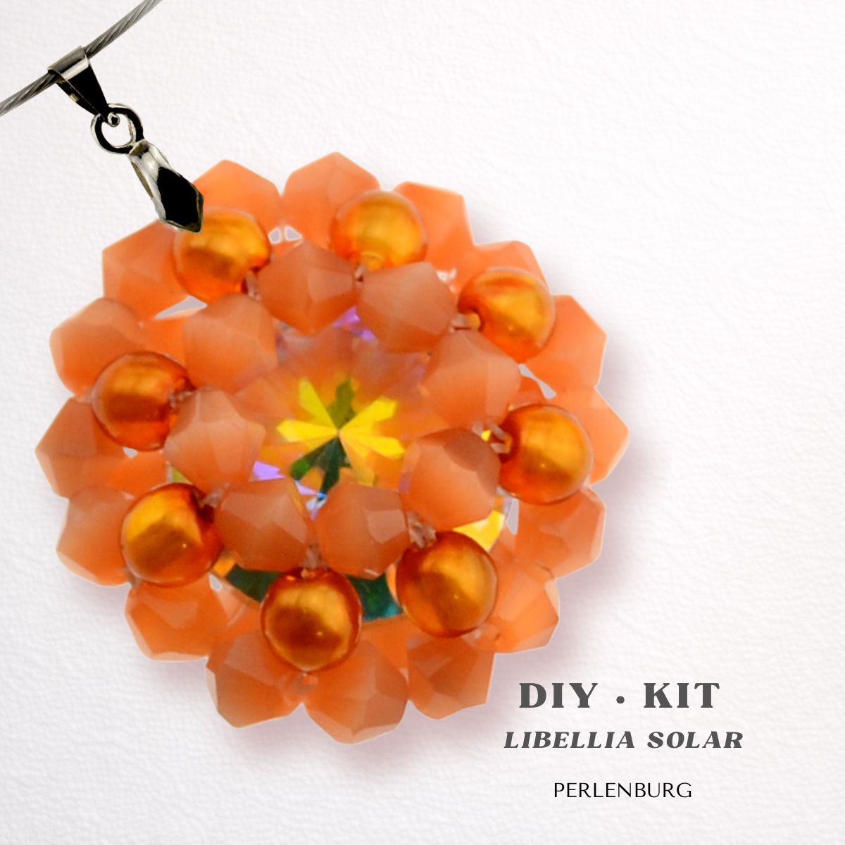 DIY-Schmuckset „Libellia Solar“ – Anhänger mit Perlen