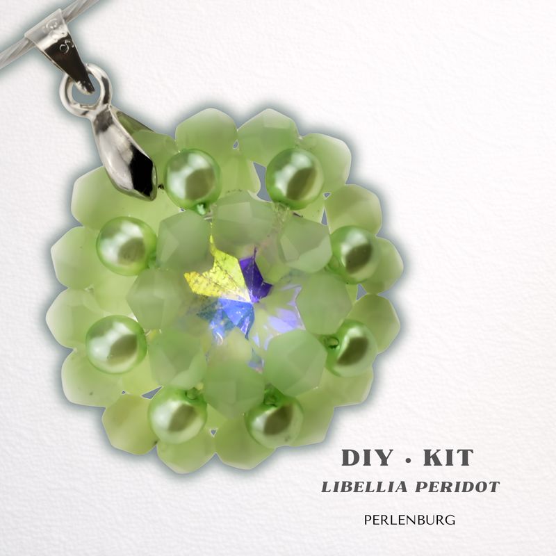 DIY Schmuckset Libellia Peridot – Anhänger basteln