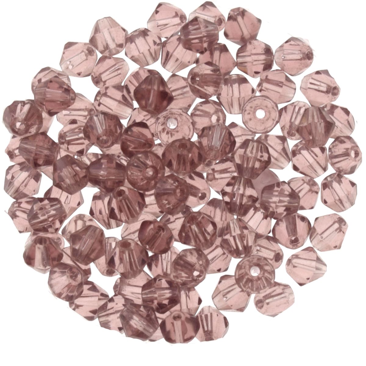 Facettierte Glasperlen Bicone – Lila, 4 mm (40 Stück) Facettierte Glasperlen Bicone – Lila, 4 mm (40 Stück)
