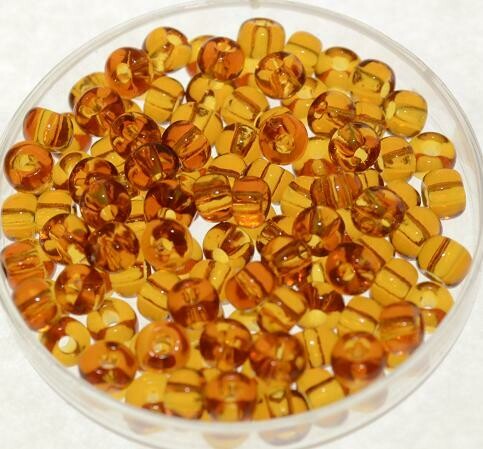 Rocailles topaz transparent, 4,5mm /15g Rocailles topaz transparent, 4,5mm /15g