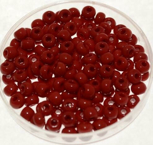 Rocailles rot 4,5mm, opak / 15g Rocailles rot 4,5mm, opak / 15g