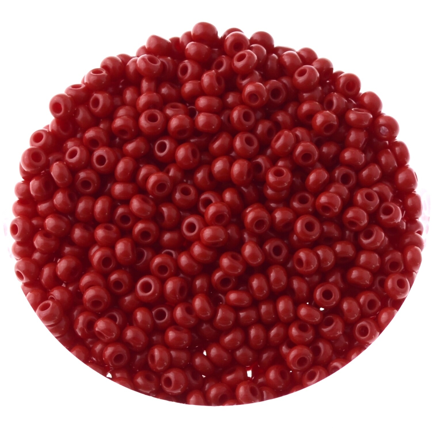 Rocailles Preciosa Nr. 9 rot opak 2,6mm / 12 gramm Rocailles Preciosa Nr. 9 rot opak 2,6mm / 12 gramm