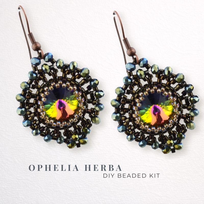 Schmuckherstellungs Set 904 / Ohrringe / Kit mit Perlen, Anleitung und Zubehör/ DIY