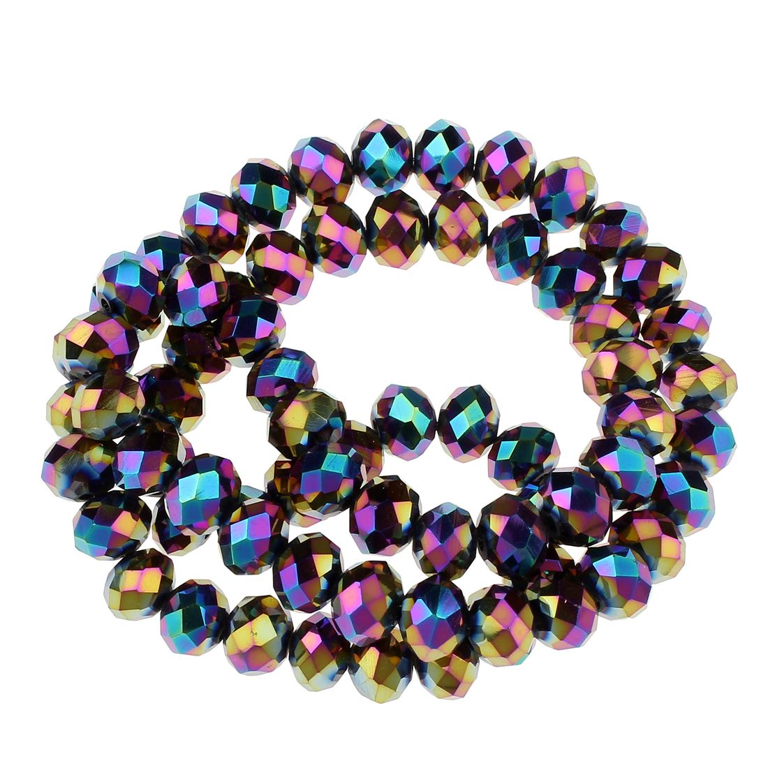 Rondellen Glasperlen 3mm facettiert regenbogen/ 40 Stück Rondellen Glasperlen 3mm facettiert regenbogen/ 40 Stück