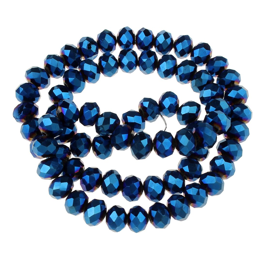 Rondellen 4mm blau metallic / 40 Stück Rondellen 4mm blau metallic / 40 Stück
