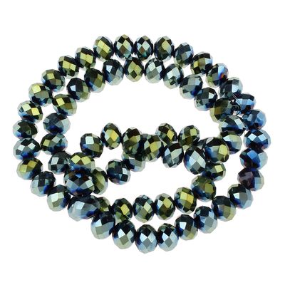 Rondellen 4mm grün metallic / 40 Stück Rondellen 4mm grün metallic / 40 Stück