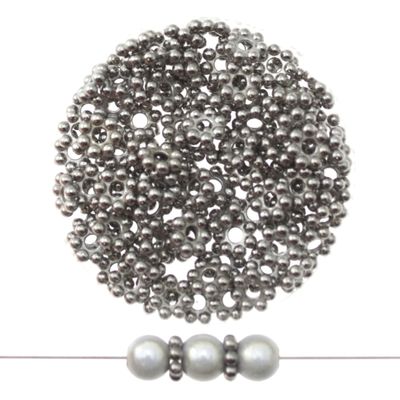 Glänzende Abstandshalterperlen aus 304 Edelstahl – 6 mm, 12 Stück für strukturierte DIY-Schmuckdesigns