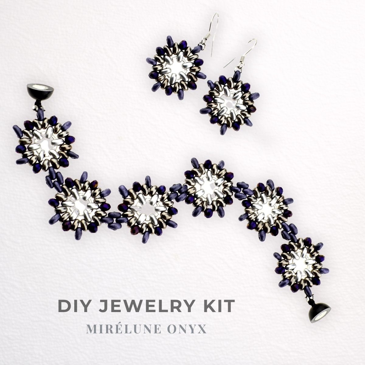 Schmuckherstellungs Set 41/ Perlenarmband und Ohrringe selber machen DIY Kit mit Perlen + Anleitung + Zubehör Schmuckherstellungs Set 41/ Perlenarmband und Ohrringe selber machen DIY Kit mit Perlen + Anleitung + Zubehör