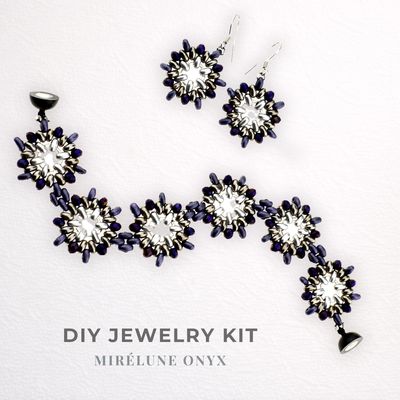 Schmuckherstellungs Set 41/ Perlenarmband und Ohrringe selber machen DIY Kit mit Perlen + Anleitung + Zubehör Schmuckherstellungs Set 41/ Perlenarmband und Ohrringe selber machen DIY Kit mit Perlen + Anleitung + Zubehör