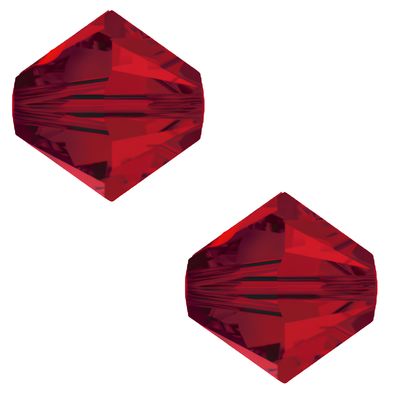 Swarovski 5328 Bicone-Perlen – Light Siam, 4 mm / 20 Stück Swarovski 5328 Bicone-Perlen – Light Siam, 4 mm / 20 Stück