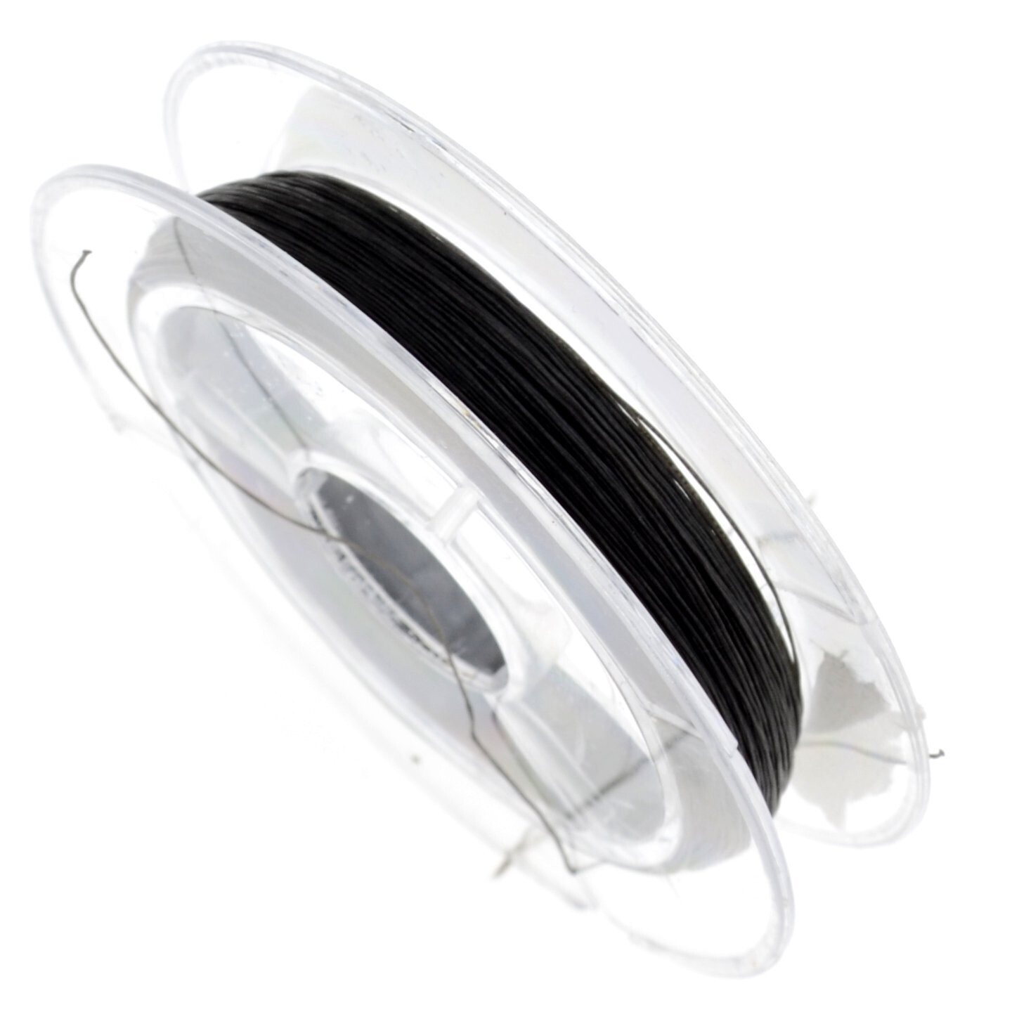 Perlenfaden 8-fach geflochten – schwarz, 0,15 mm (20 m Rolle)