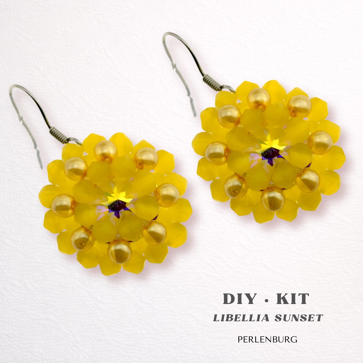 DIY-Schmuckset „Libellia Sunset“ – Ohrringe mit Perlen