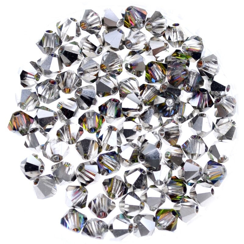 Preciosa®-Elements Bicone-Kristallperlen – Vitrail, 4 mm (20 Stück) Preciosa®-Elements Bicone-Kristallperlen – Vitrail, 4 mm (20 Stück)