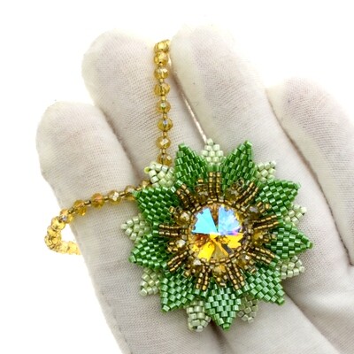 503. Kit mit Perlen, Anleitung und Zubehör / Schmuck selber machen / Anhänger