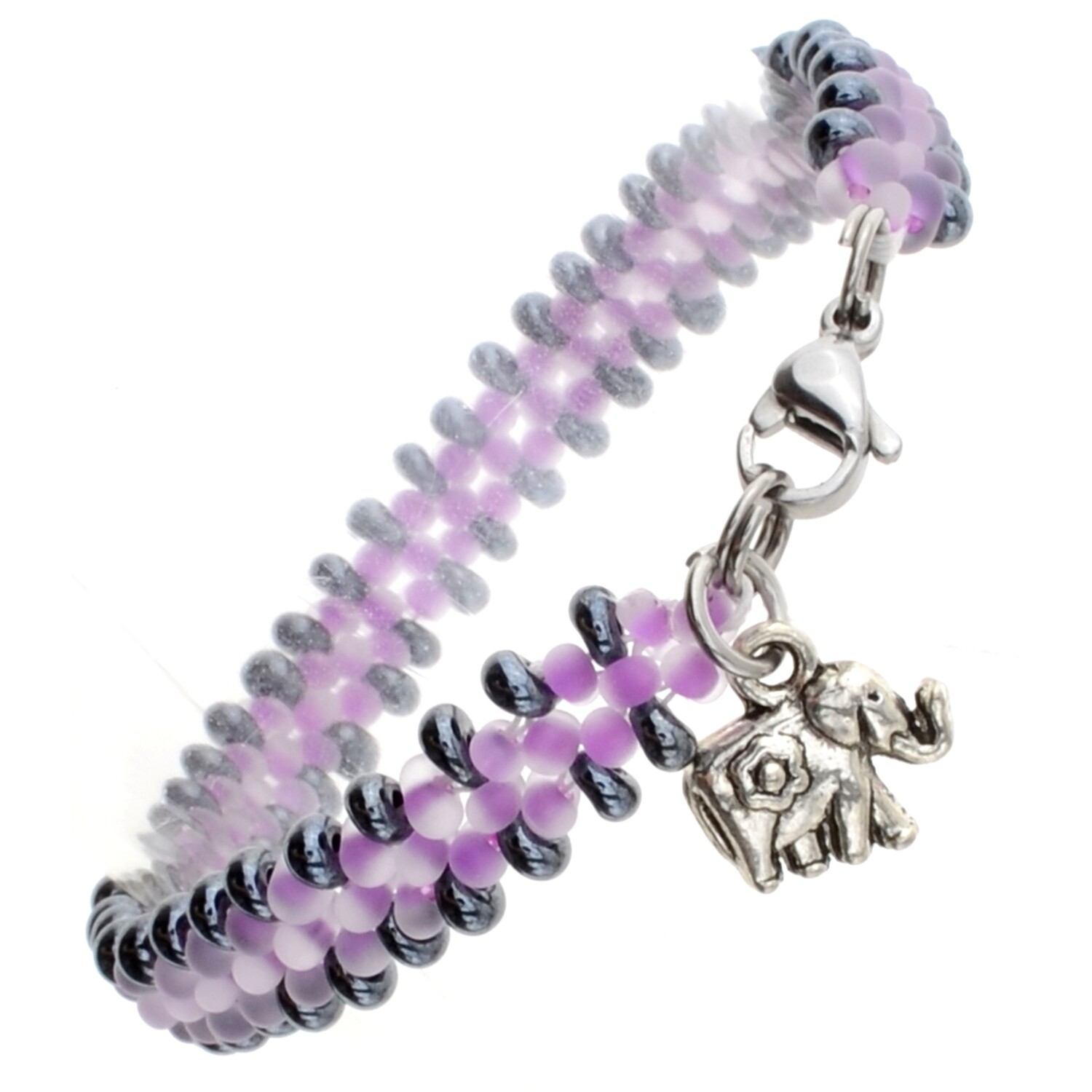 DIY-Armbandset Lavendelliebe – Bastelset mit Glasperlen und Schmuckzubehör für kreative Handarbeiten

