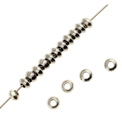 10x Edelstahl-Abstandperlen 4X2.5X1.6mm 10x Edelstahl-Abstandperlen 4X2.5X1.6mm